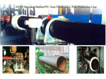 HDPE 한단계법 PU보온관 생산라인