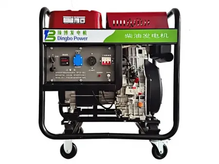 공랭식 오픈 프레임 디젤 발전기 (단일 실린더)