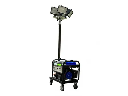 5kW 가솔린 발전기 장착 이동식 라이트 타워