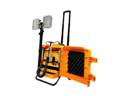 700W 가솔린 발전기가 장착된 휴대용 원격 지역 조명