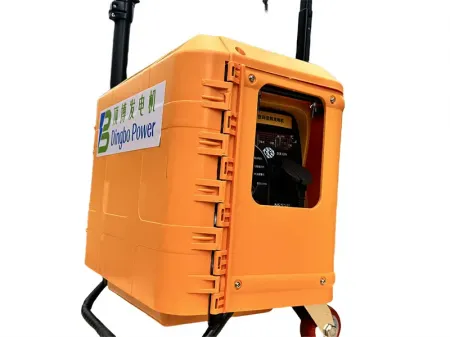 700W 가솔린 발전기가 장착된 휴대용 원격 지역 조명